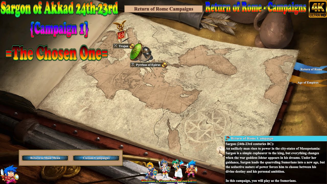 Age of Empires II - Definitive Edition 4K [Walkthrough!!!] [PART:1 - SARGON OF AKKAD] 😄🐲🎮🇵🇹