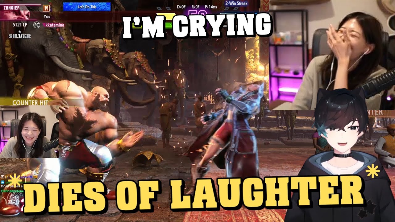 Miyoung and Sykkuno DIES OF LAUGHTER After Doing the Secret Move in Street Fighter 6