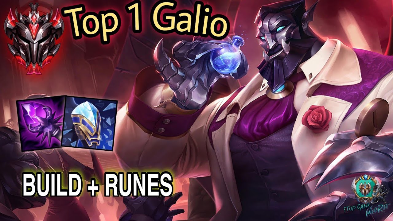 Wild Rift Top 1 Galio - Grandmaster Full Ranked