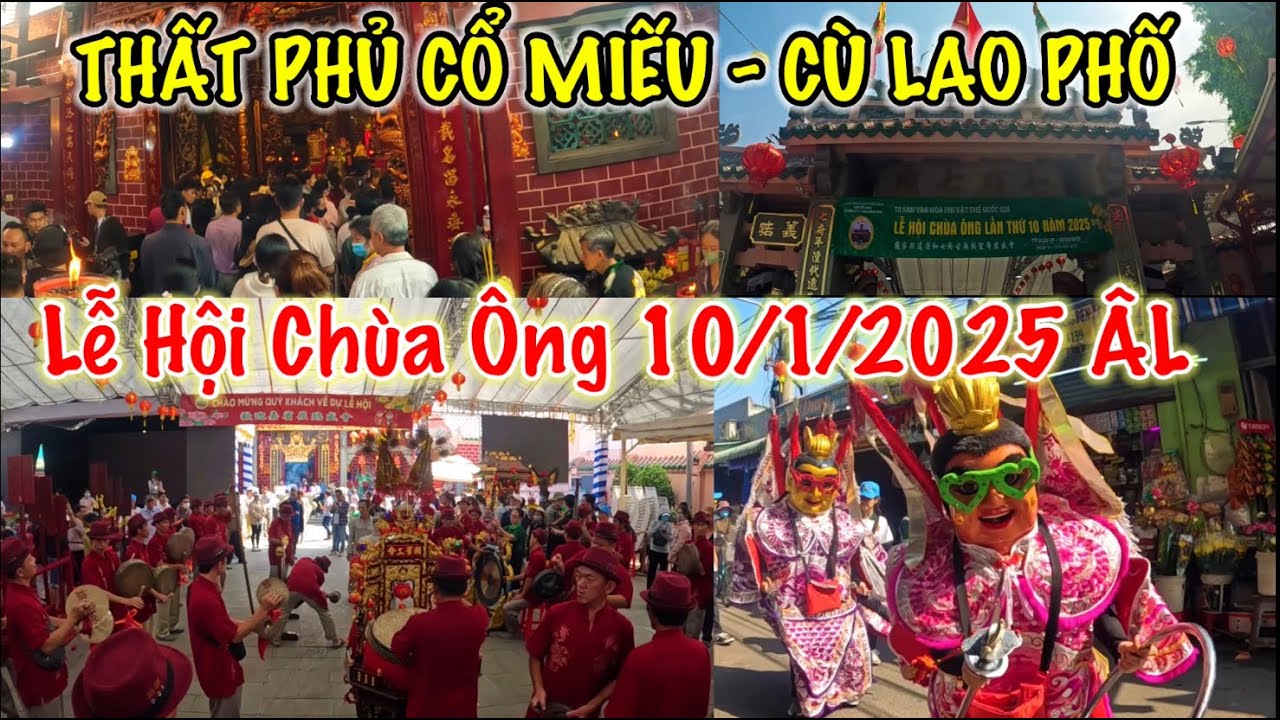 Về Cù Lao Phố xem lễ hội chùa Ông, Đông nghẹt người tại Thất Phủ Cổ Miếu ngày vía thần tài..