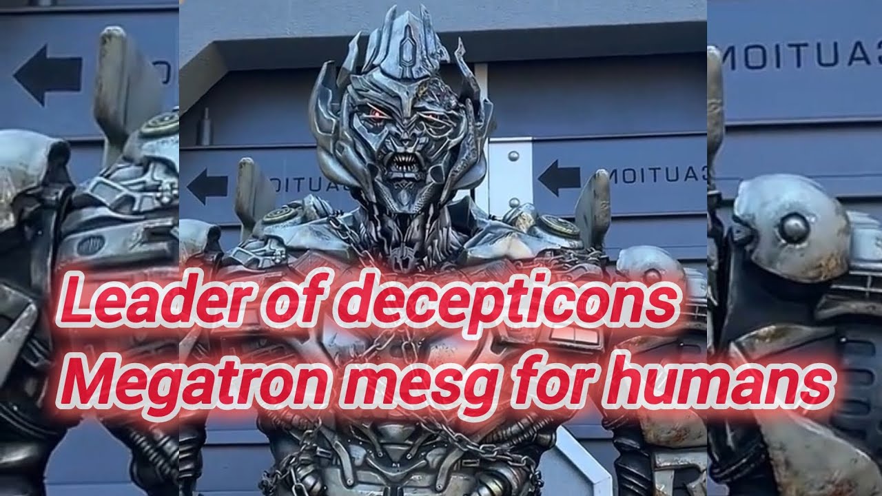 Megatron in anger mood talk with boy tell his mission#transformers#optimusprime#decepticons#autobots