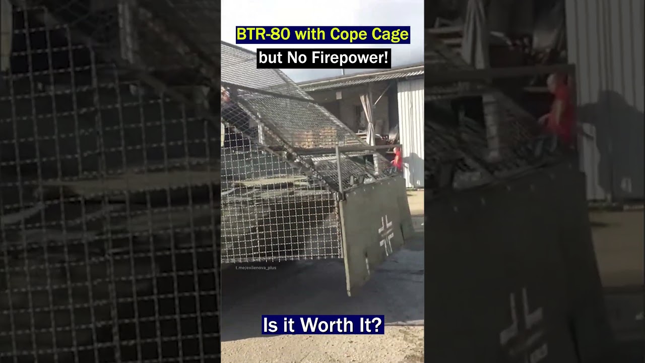 BTR-80 with Cope Cage: A Game Changer or a Flaw?