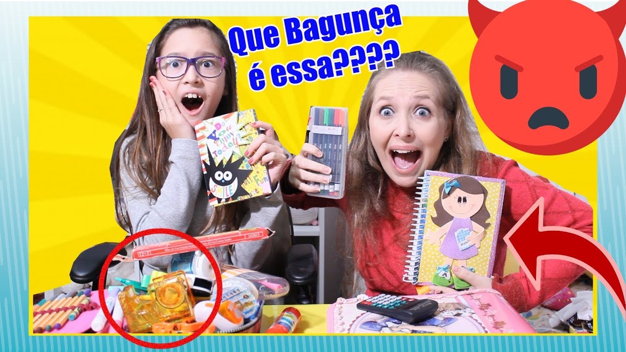 MÃE REAGINDO AO MEU MATERIAL ESCOLAR NO MEIO DO ANO
