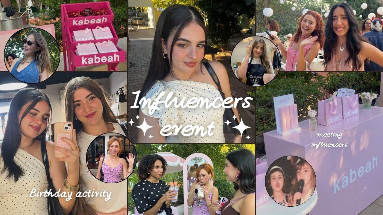 Tunisian influencers event (social anxiety) -فعاليات عيد ميلاد صديقتي