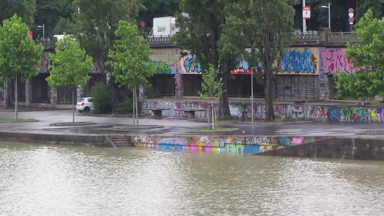 Hochwasser Wien 5. Juni 2013 Neue Donau, Donauinsel, Donaukanal