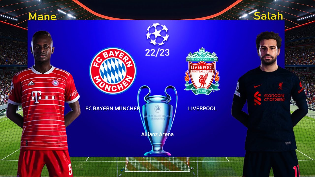 Bayern Munich Vs Liverpool | UEFA Champions League 22/23 | Mane to Bayern Munich 2022 | PES Gameplay