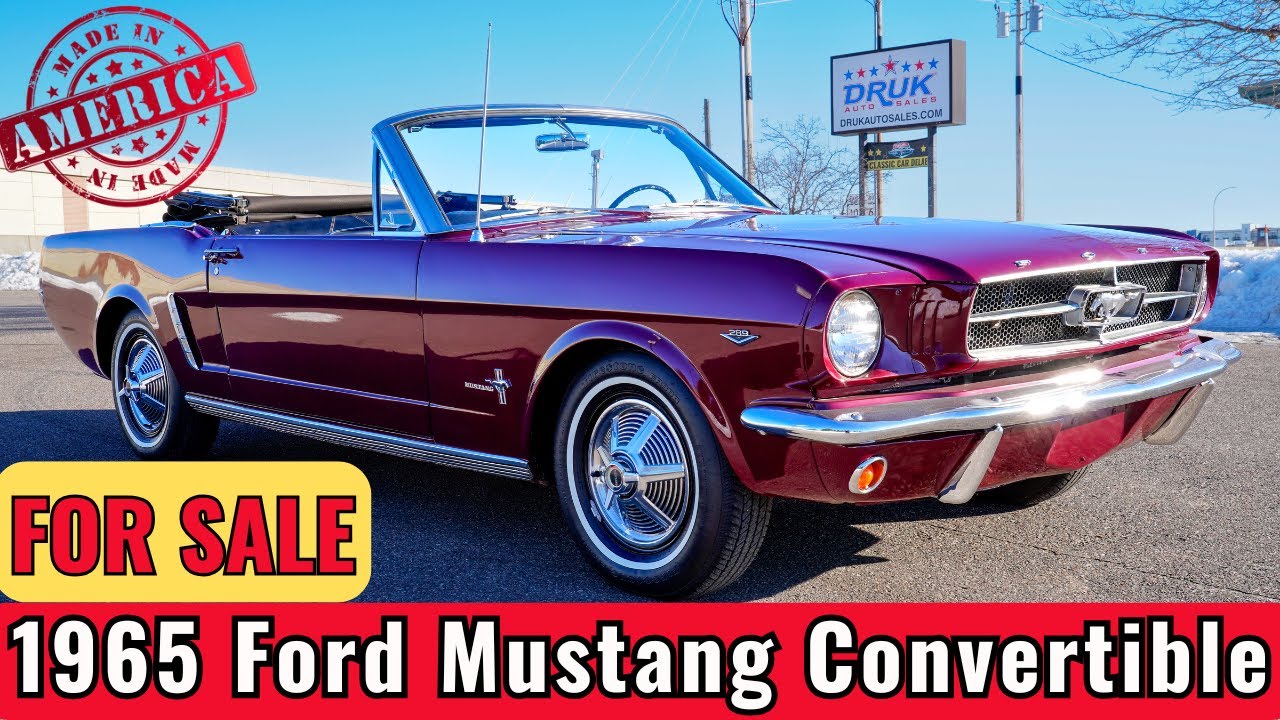 Кабриолет Ford Mustang 1965 года * ПРОДАЕТСЯ * 25 980 долларов США #usa #mustang #ford