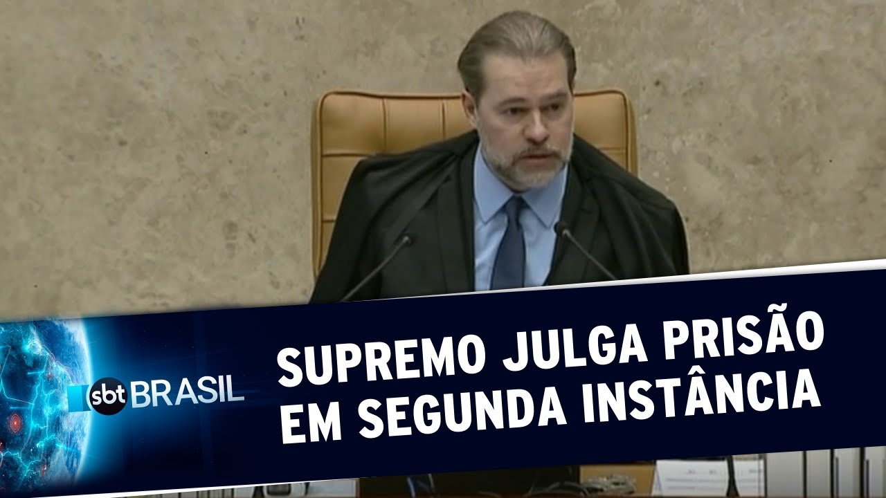 STF inicia julgamento sobre prisão de condenados em segunda instância | SBT Brasil (17/10/19)