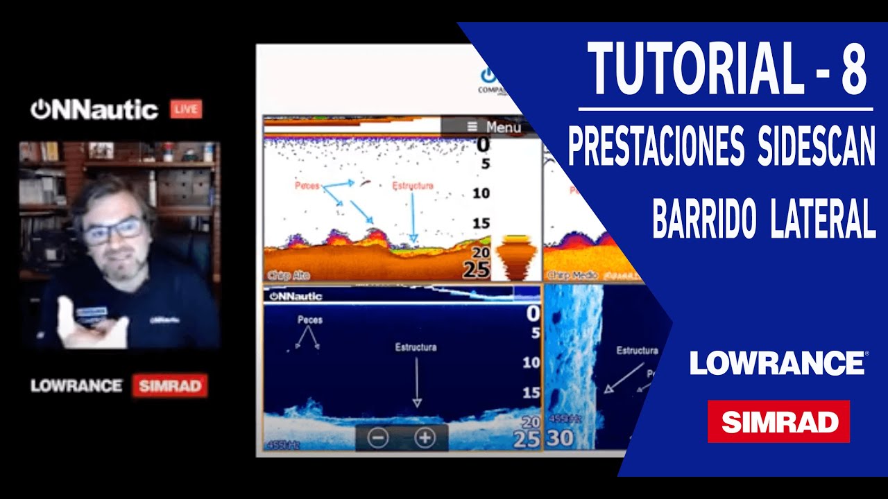 8&ordm; Tutorial ONNautic Live: Prestaciones del SideScan o Barrido Lateral. Angulo de frecuencia.