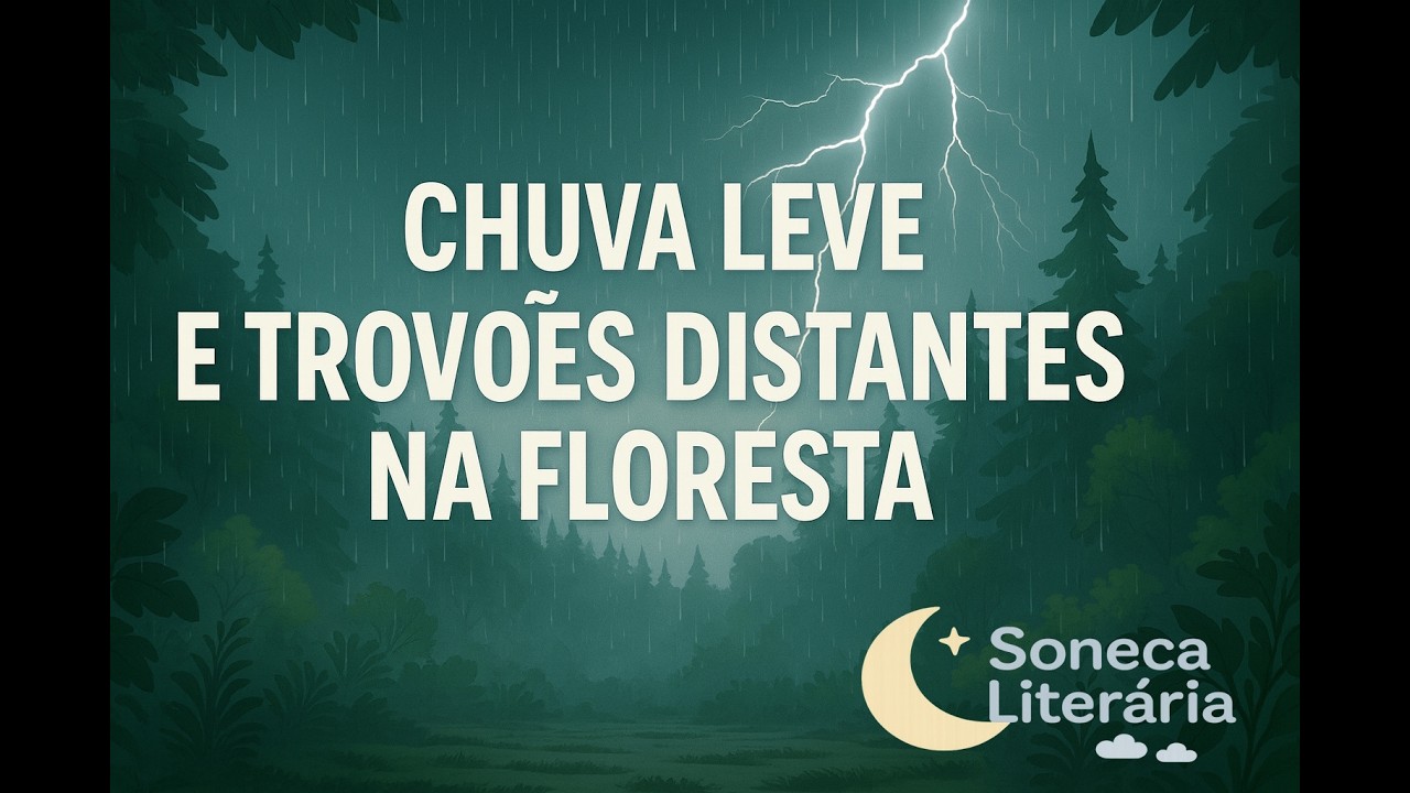 Chuva Leve e Trovões Distantes na Floresta
