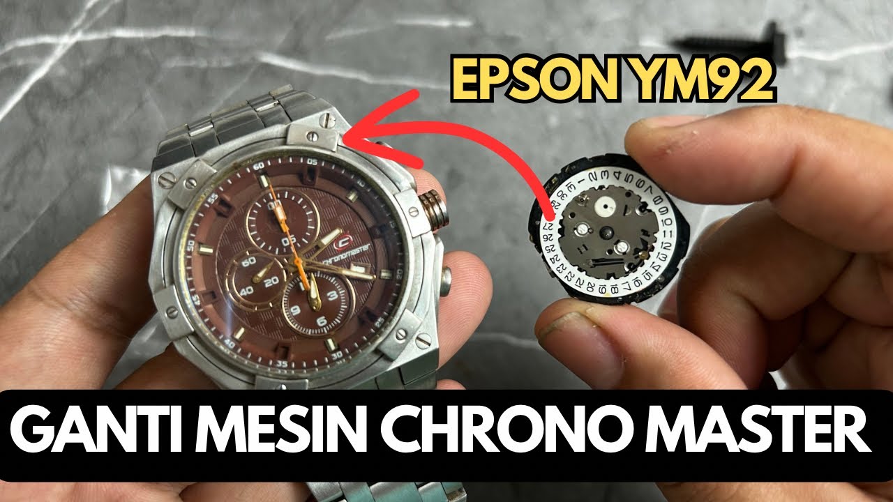 Cara Ganti Mesin Jam Chrono Master Epson YM92 