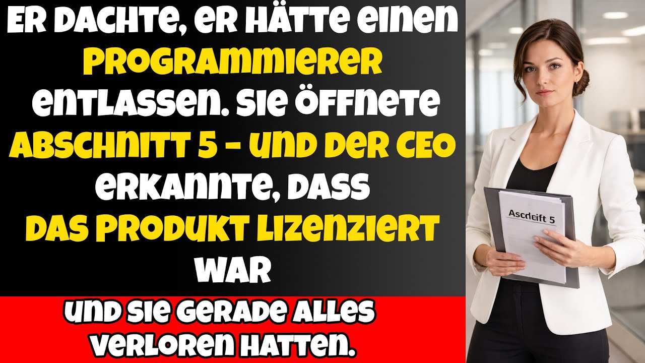 Er dachte, sie sei nur eine Programmiererin. Dann öffnete sie Abschnitt 5 – und alles zerbrach.