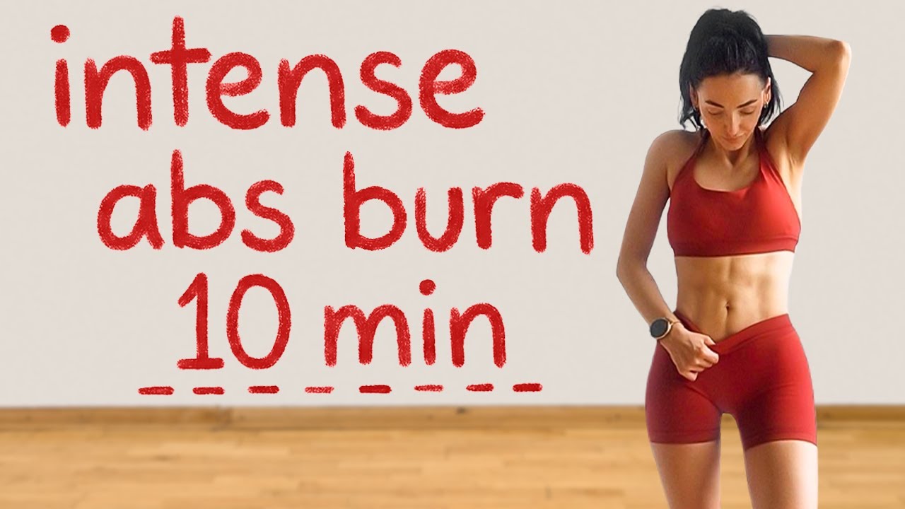 10 Min Intense Abs Workout: Burn Fat & Sculpt Your Core | Anna Mac