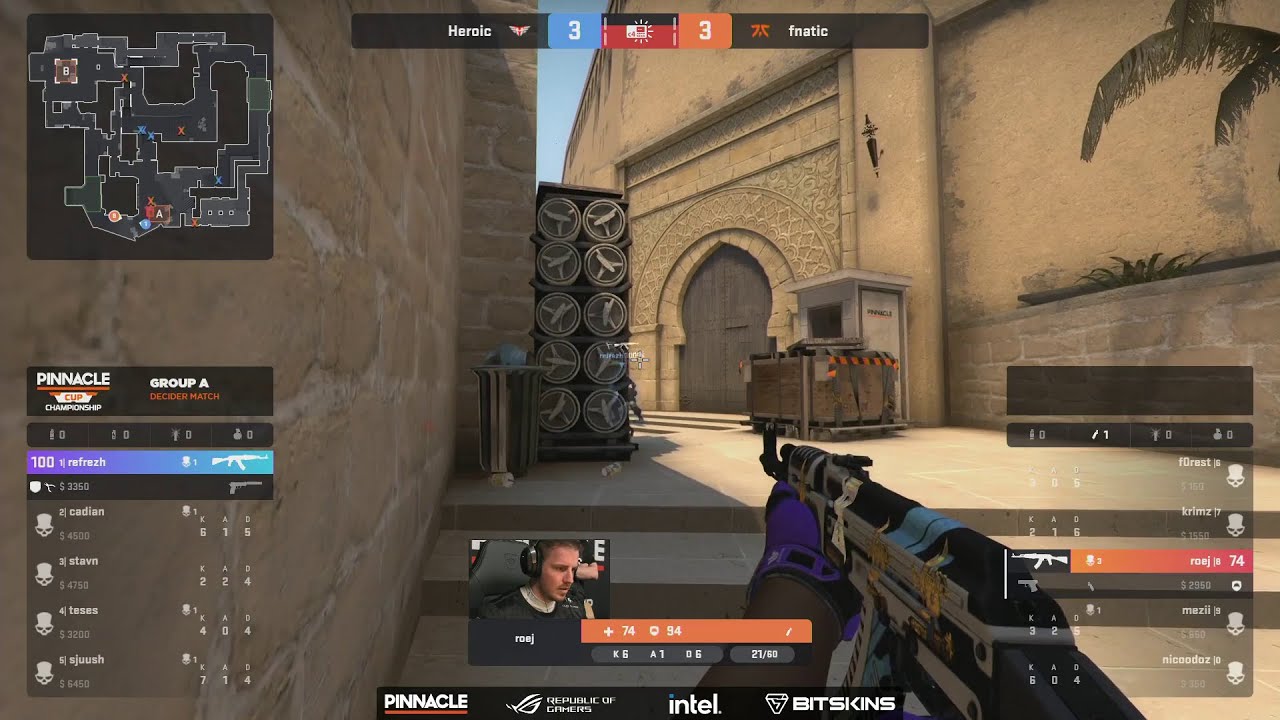 Heroic vs. fnatic CSGO Highlights | Pinnacle Cup Championship 2022