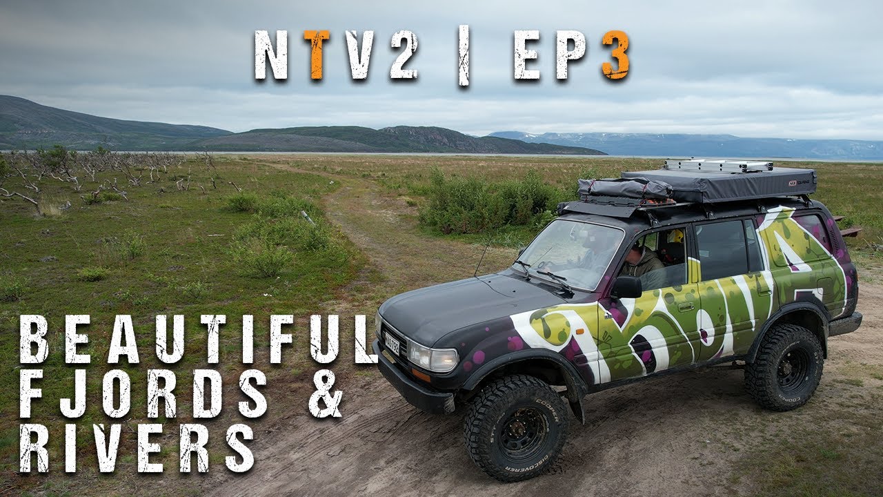 Vesiputous, huikea Tanafjordin-alue ja leiri Tenon rannalla! | Land Cruiser 80 overland-seikkailu