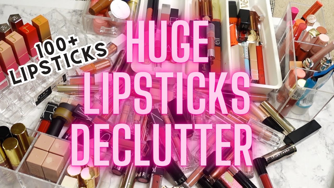 HUGE LIPSTICK COLLECTION DECLUTTER 2023