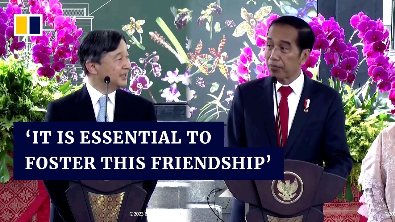 Japanese emperor meets with Indonesian leader Widodo, who said friendship is ‘essential’