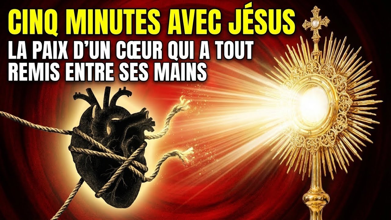 Cinq Minutes avec Jésus au Saint-Sacrement : La paix d'un cœur qui a tout remis entre ses mains