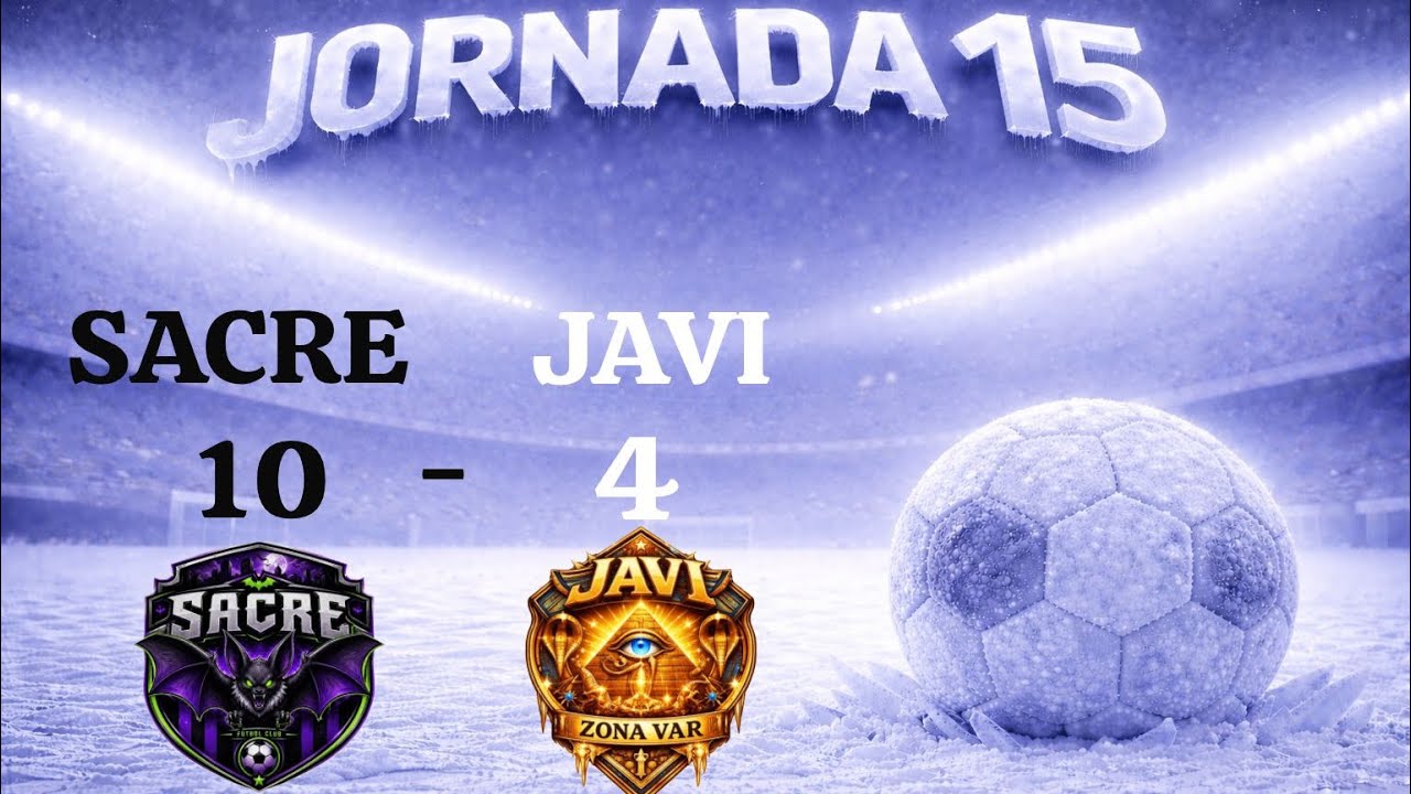JORNADA 15⚽️ SAN MAMÉS STADIUM 12/12/25 ⚫️SACRE 10-4 JAVI⚪️ TEMPORADA 25/26 FUTBOL 5⚽️