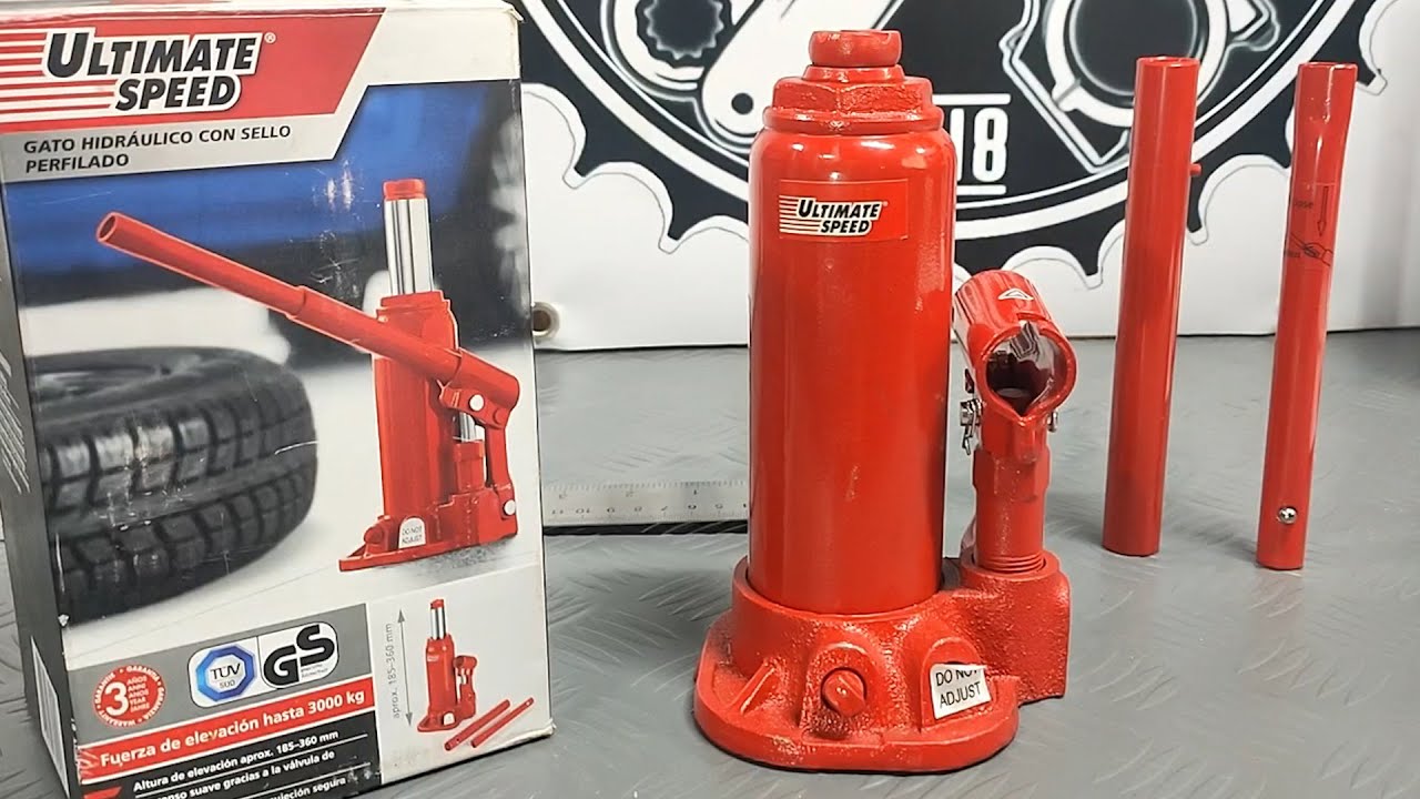 Cric a Bottiglia 3000 Kg Caratteristiche e Consigli per l'uso - ULTIMATE SPEED