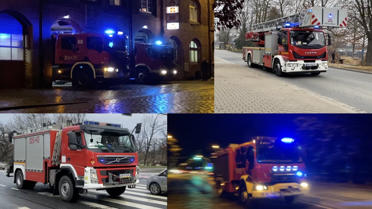 [Alarmowo] PSP Wrocław - wyjazdy i przejazdy alarmowe