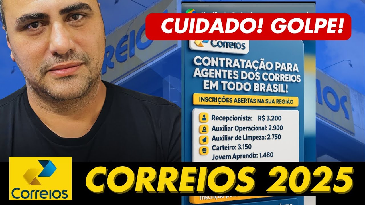 Golpe! contrata&ccedil;&atilde;o Correios. Cuidado