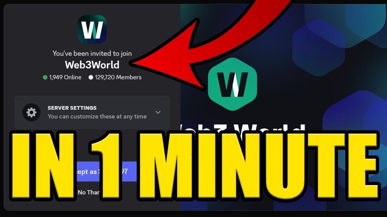 HOW to JOIN WEB3 WORLD DISCORD SERVER ✅PC & MOBILE✅