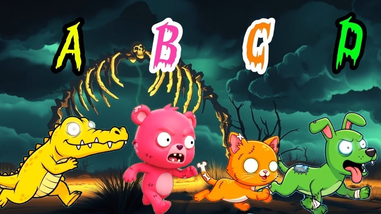 ABC Colorful Safari Halloween Animal Song 0117 | ABCs & Colors Learning Song For Kids