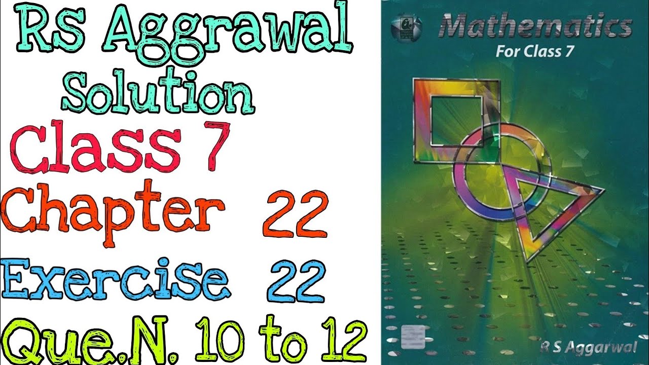 Bar Graphs | Class 7 Exercise 22 Question 10,11,12 | Rs Aggarwal | @mdsirmaths