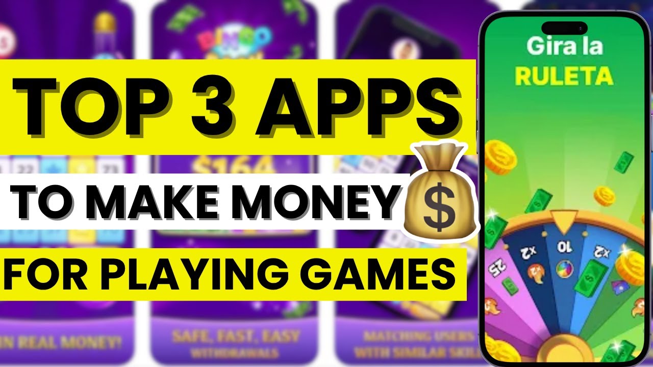 🎮 TOP 3 best Apps to Make Money Playing Games with quick rewards and fun challenges