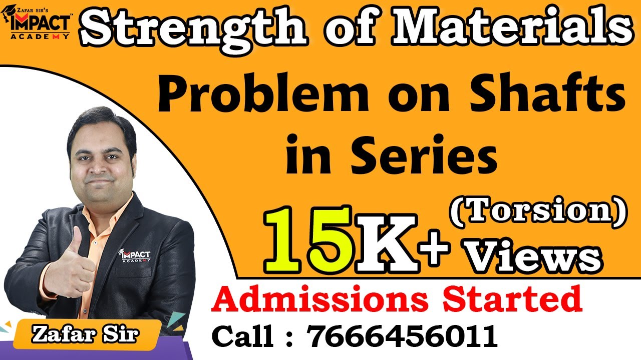Problem on Shafts in Series | Torsion | Strength of Materials | #engineering #gateexam2026 #gate