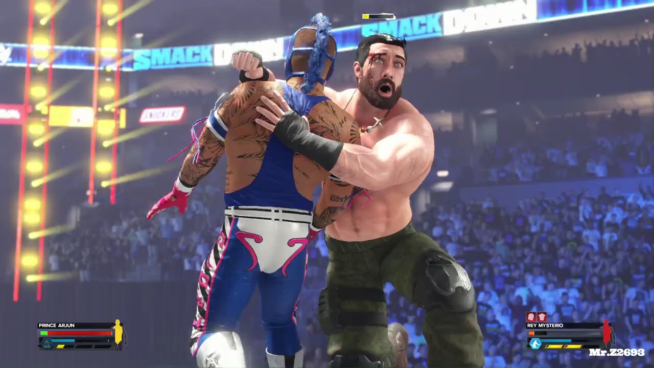 INTENSE BATTLE BETWEEN PRINCE AND REY MYSTERIO ! | WWE War Games | Part 2-4 | WWE 2K24