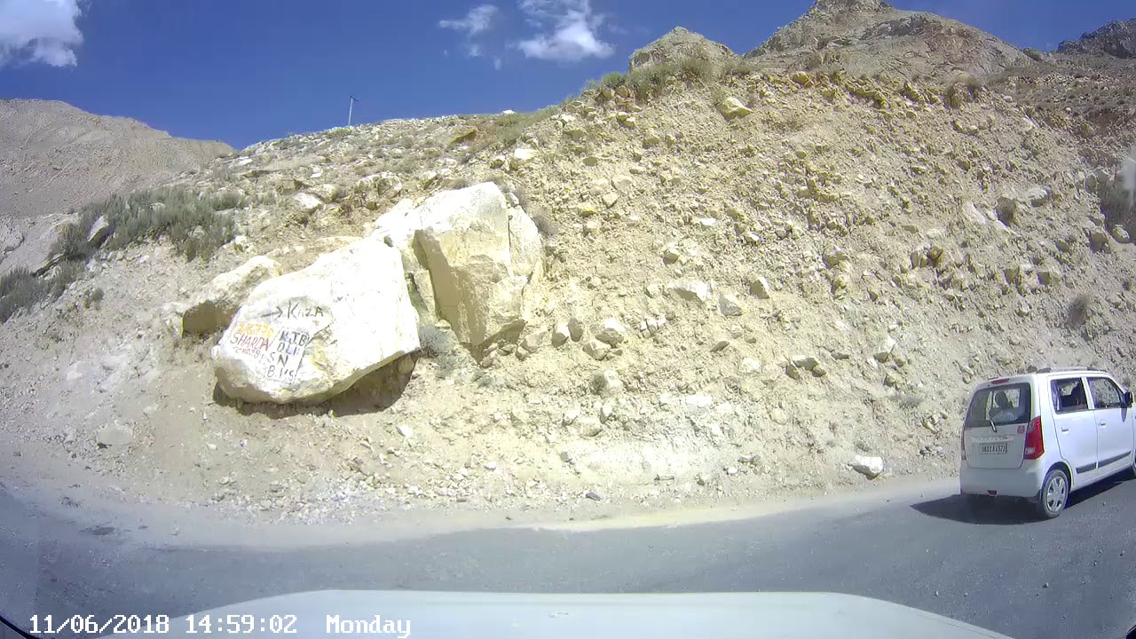 Road from nako to tabo, himachal pradesh