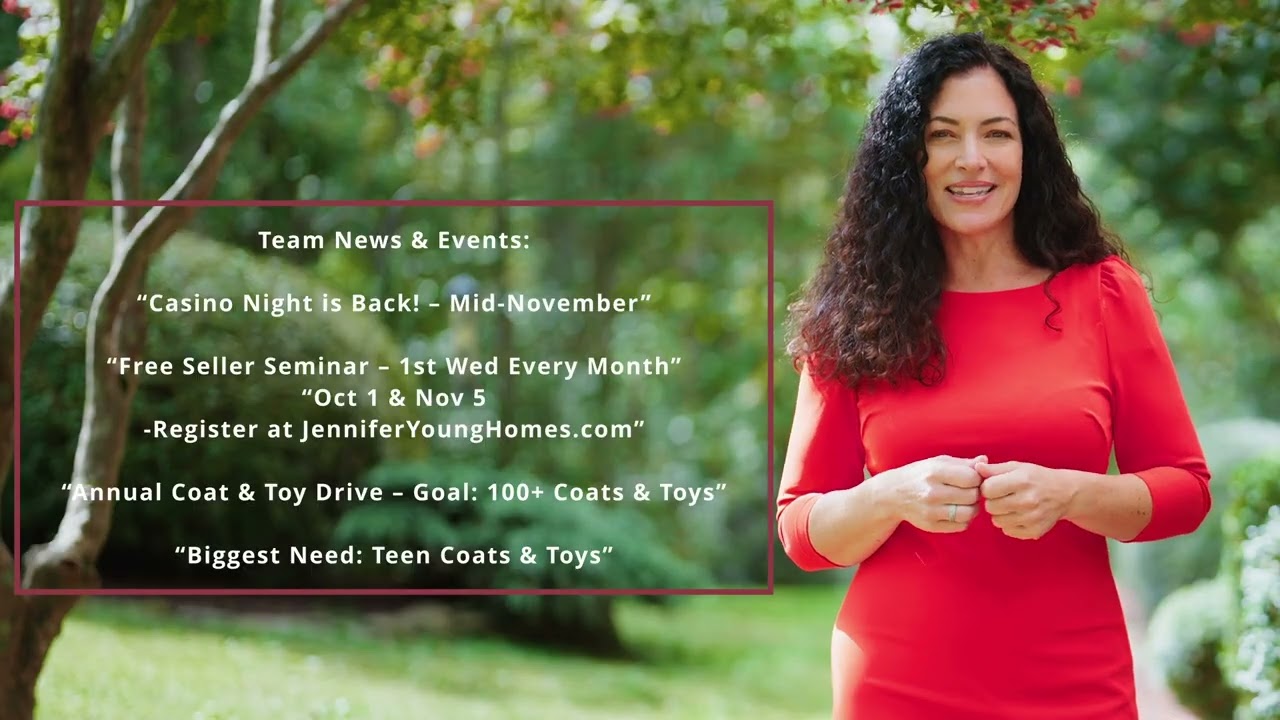 October 2025 Real Estate Update | Market Insights, Events & Community Giving | Jennifer Young Homes