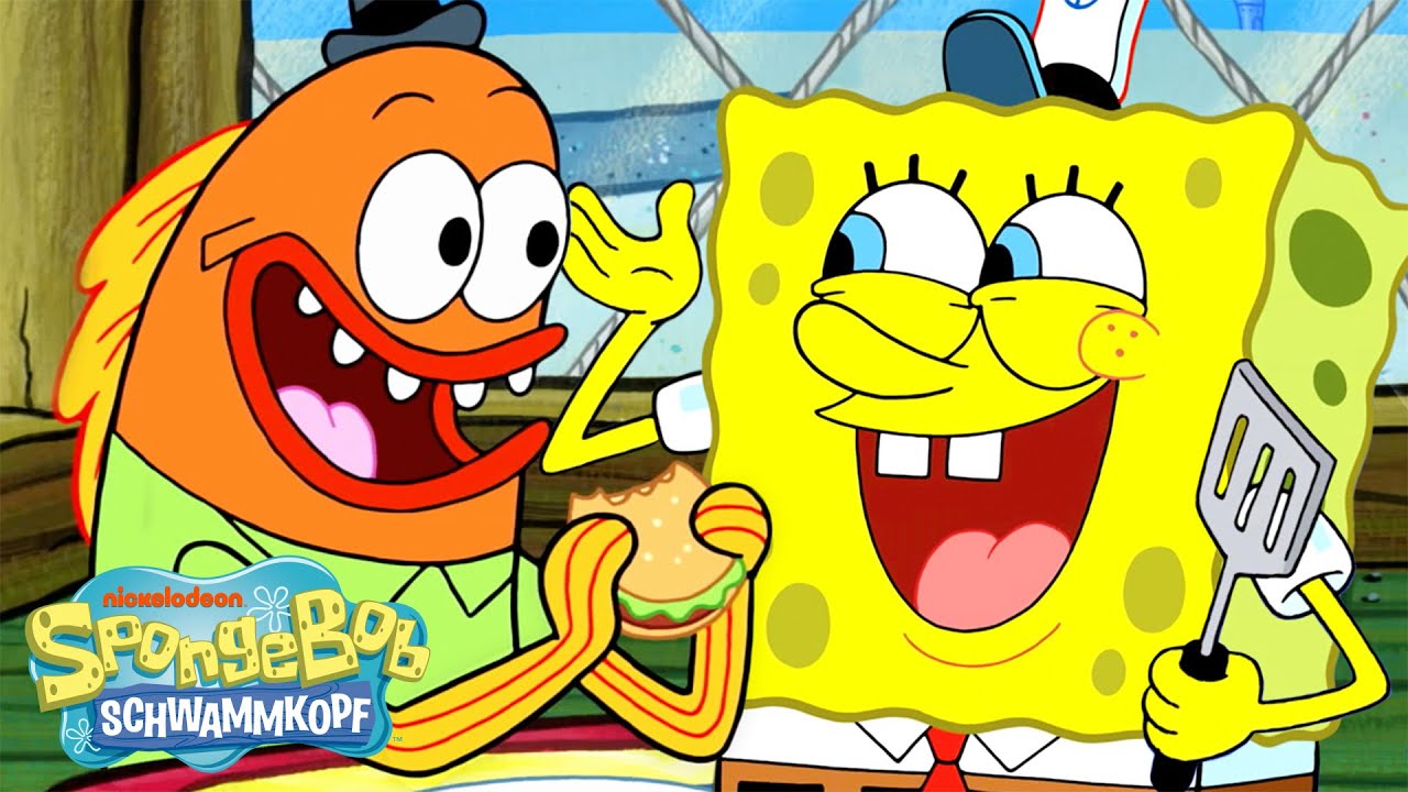 SpongeBob | 1 Stunden pures Glück in der Krossen Krabbe! 🍔 | SpongeBob Schwammkopf