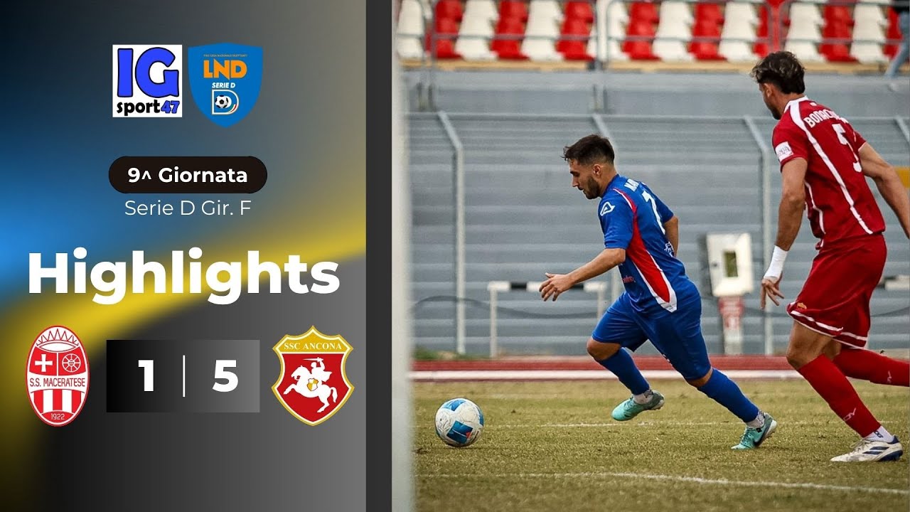 Maceratese-Ancona 1-5 (Serie D Girone F)