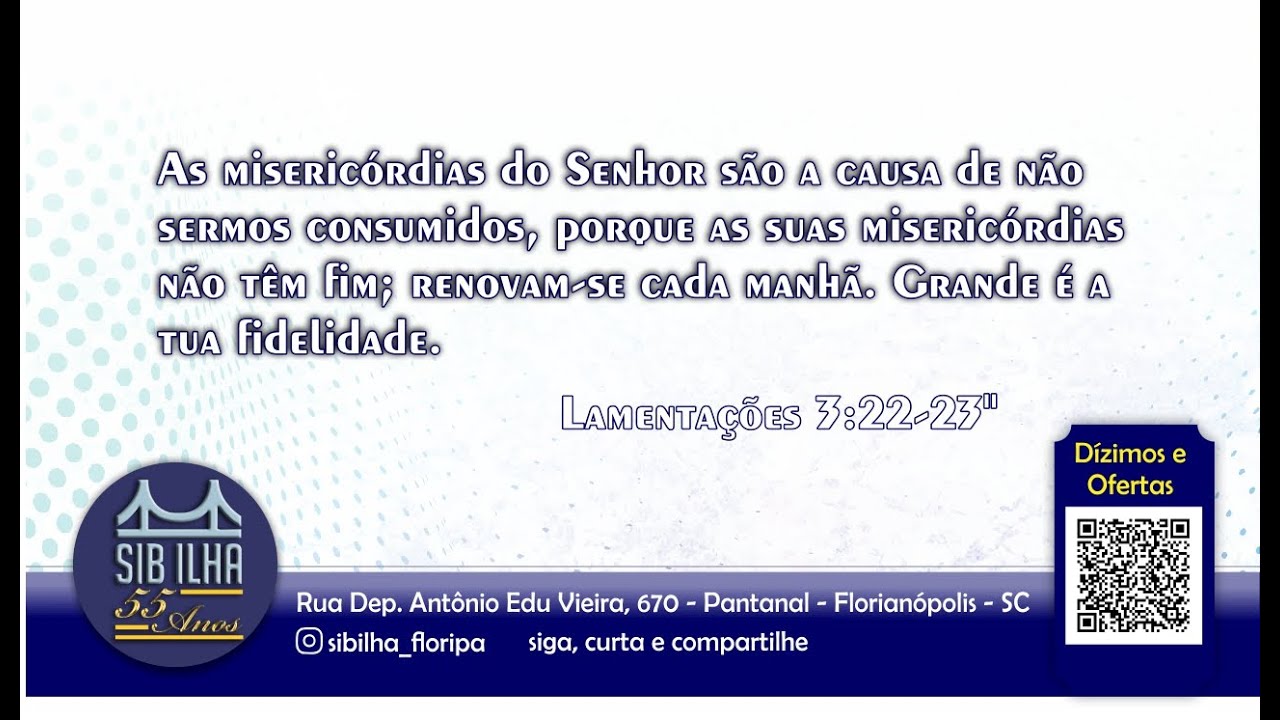 IGREJA BATISTA - CULTO AO VIVO 11/01/2026
