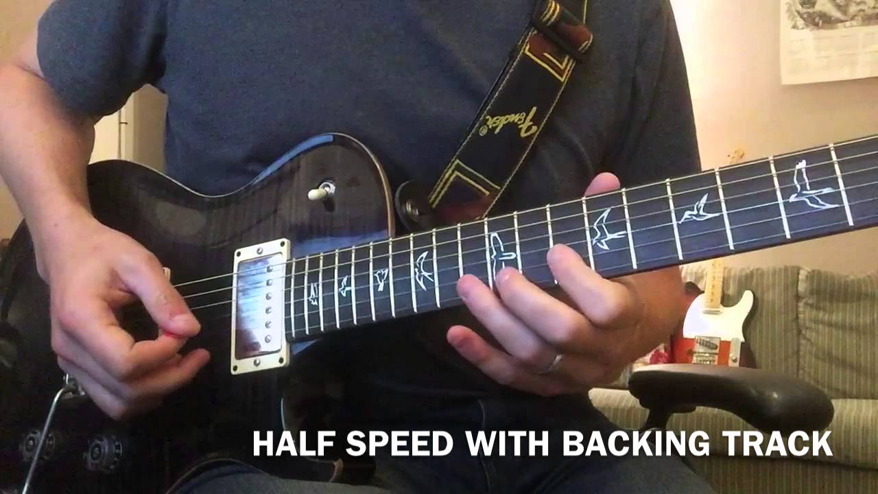 Sweet Child O Mine - Guitar Solo Lesson with Slow Motion Half Speed - Guns N' Roses