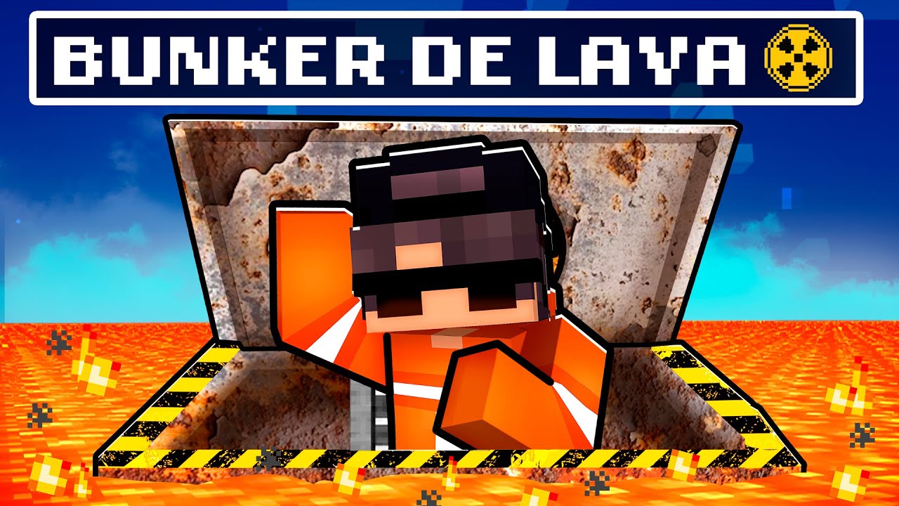 24 HORAS EN UN BÚNKER SECRETO DE LAVA EN MINECRAFT 😱 | PathoMC