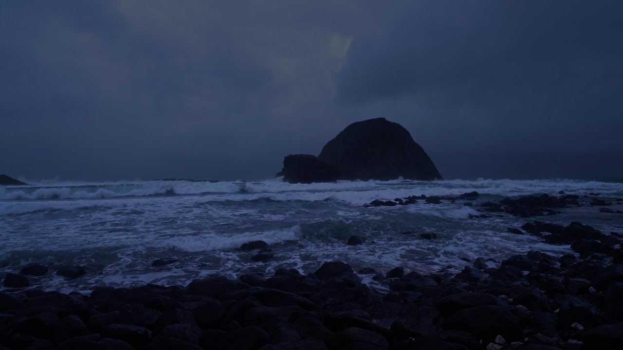 11 Hour - Fall Asleep In Under 3 Minutes with Ocean Waves Sounds At Night