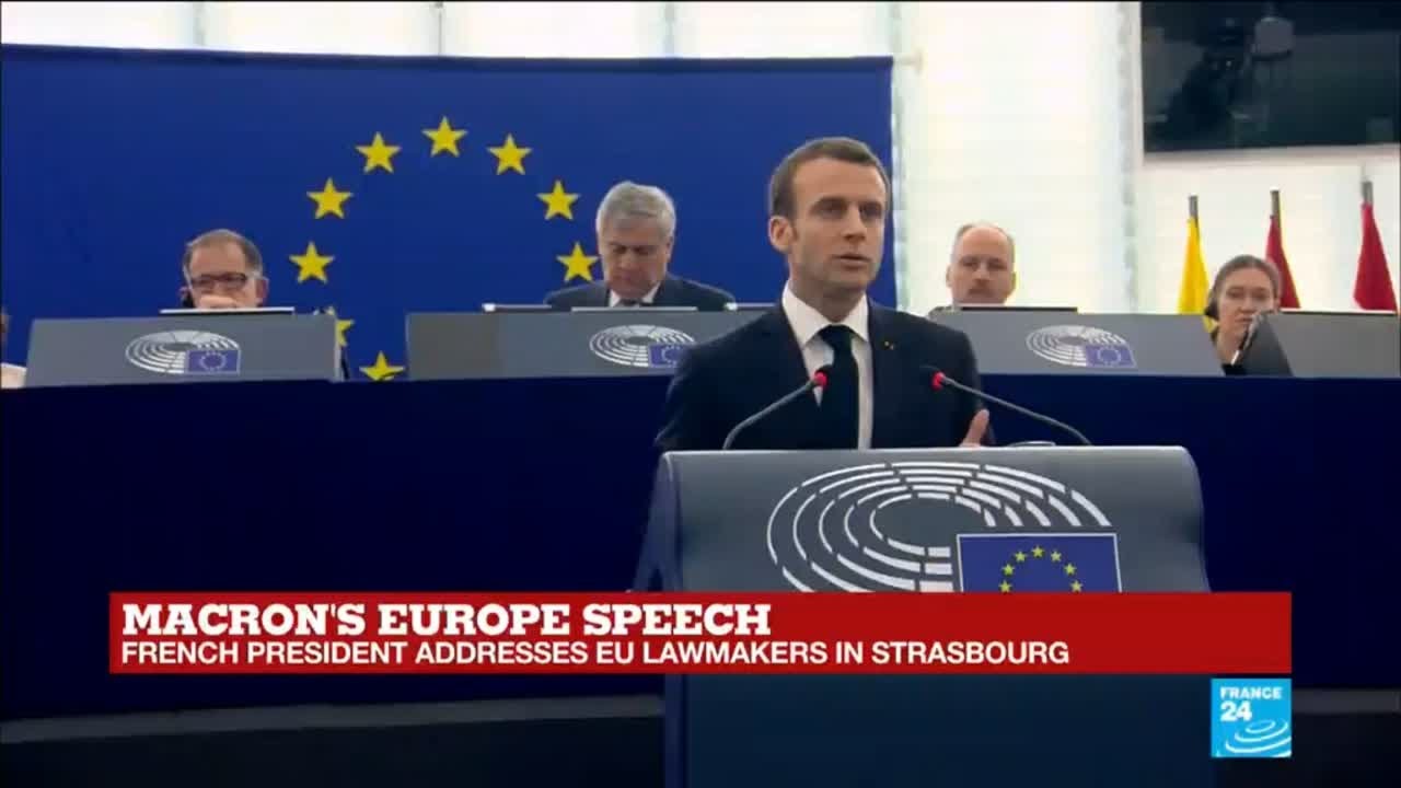 REPLAY - French president Emmanuel Macron addresses EU lawmakers
