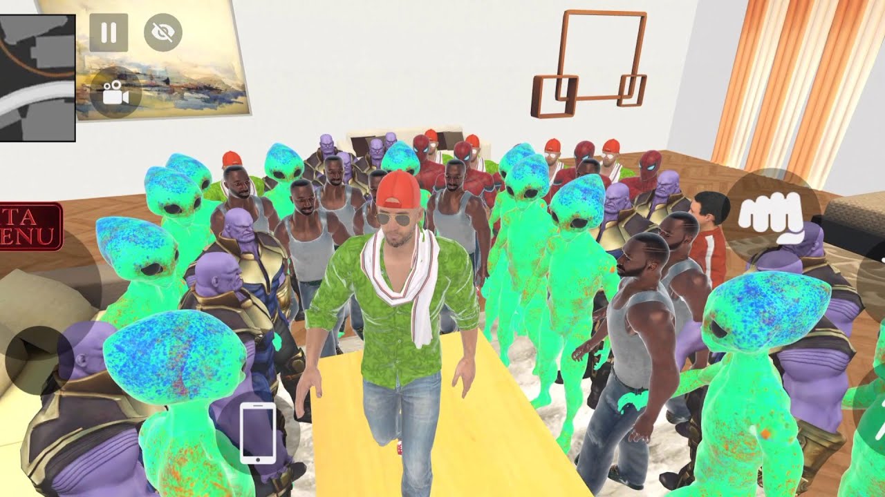 Mana Mara Gang bulaia police walo ko marna ka leya - In Indian Theft Aura Simulator / NextGen Gamer 