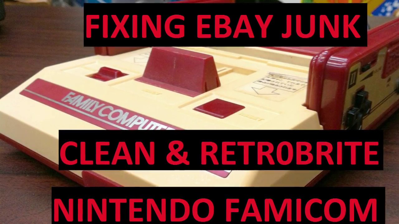 Fixing eBay Junk - Famicom - Retr0brite and clean the system