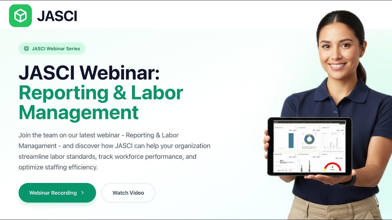 JASCI Webinar: Reporting & Labor Management