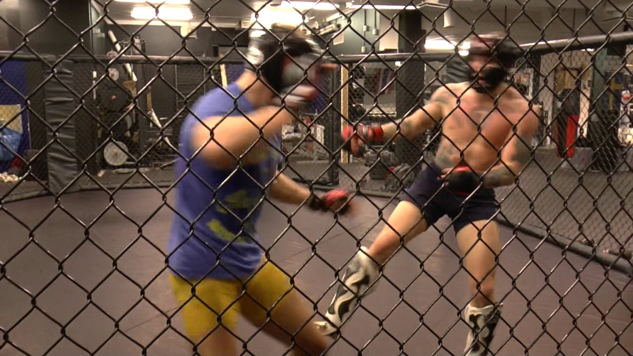 Tobias Harila vs Robin Roos some friendly Fightclub sparrin