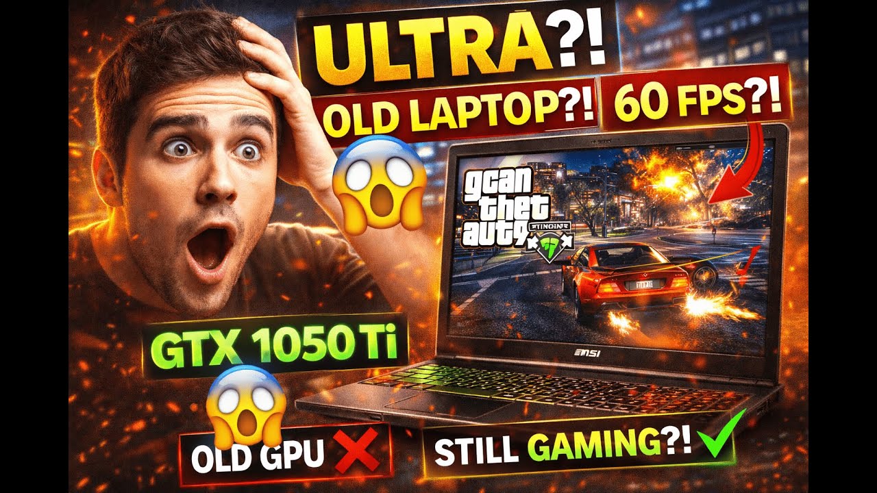 Can This OLD Laptop Run GTA 5 on ULTRA?! 🤯 Full FPS Test