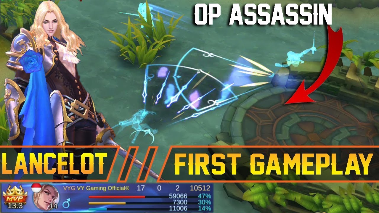 NEW OP ASSASSIN HERO LANCELOT First Gameplay - Mobile Legends