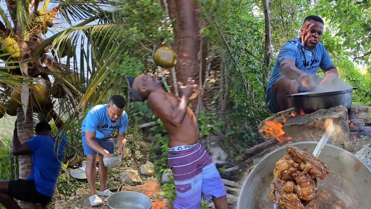 Philippines adobo 🇵🇭 Jamaican 🇯🇲style | Colaz Smith tv | games with the team | Portland hills
