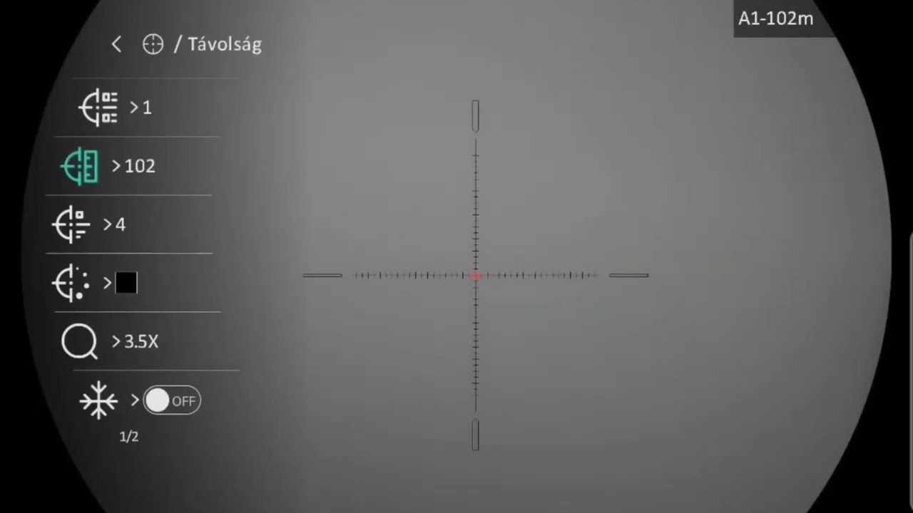 Hikmicro Alpex 4k ballisztikai beállítások és teszt