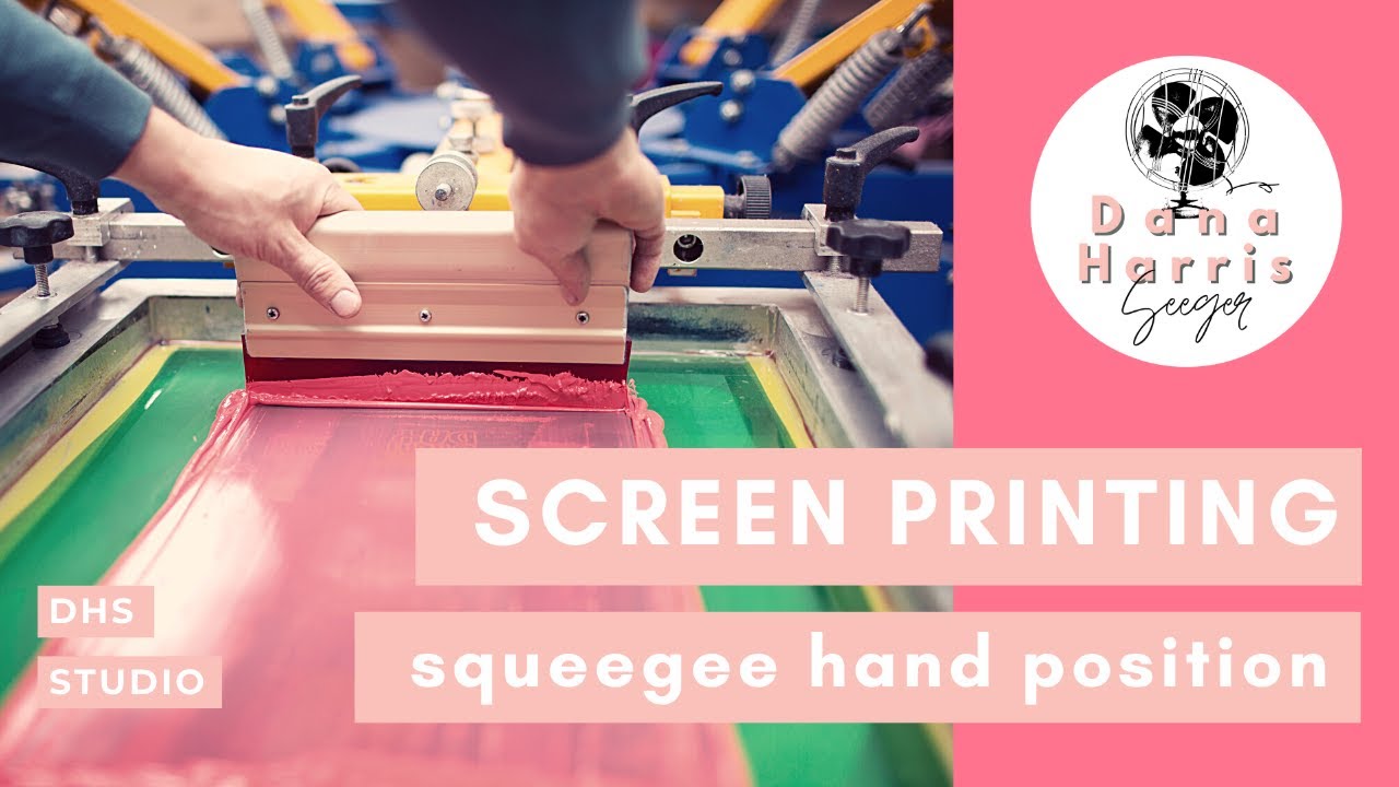 Screen Printing: How to hold the squeegee